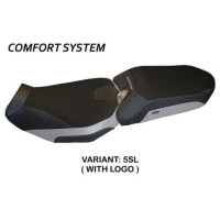 HOUSSE DE SELLE COMPATIBLE YAMAHA TRACER 900 (18-20) MODÈLE RIO 2 - Logo : AVEC LOGO, Couleur : NOIR, Type : STANDARD