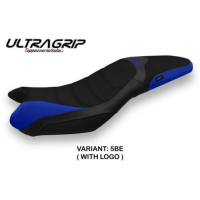 HOUSSE DE SELLE COMPATIBLE TRIUMPH STREET TRIPLE (13-16) MODÈLE VENTURA 1 - Logo : AVEC LOGO, Couleur : NOIR, Type : ULTRAGRIP