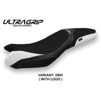 HOUSSE DE SELLE COMPATIBLE TRIUMPH STREET TRIPLE (13-16) MODÈLE VENTURA 1 - Couleur : NOIR, Logo : AVEC LOGO, Type : ULTRAGRIP