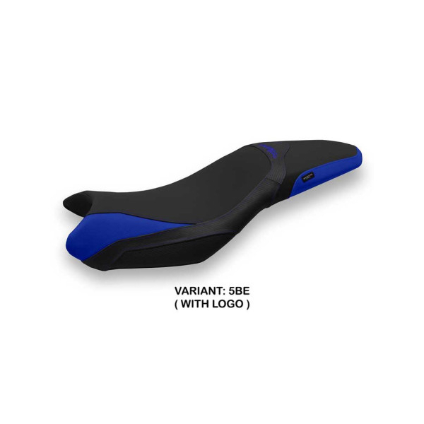 HOUSSE DE SELLE COMPATIBLE TRIUMPH STREET TRIPLE (13-16) MODÈLE VENTURA 1 - Couleur : BLANC, Logo : AVEC LOGO, Type : ULTRAGRIP