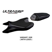 HOUSSE DE SELLE COMPATIBLE YAMAHA MT-07 (18-22) MODÈLE SANYA - Logo : AVEC LOGO, Couleur : NOIR, Type : ULTRAGRIP