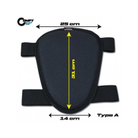 MOUSSE DE SELLE UNIVERSEL TAPPEZZERIA - TAILLE MOUSSE : haut de selle 18 cm, Modèle : STRIPE
