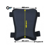 MOUSSE DE SELLE UNIVERSEL TAPPEZZERIA - TAILLE MOUSSE : haut de selle 18 cm, Modèle : STRIPE