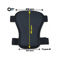 MOUSSE DE SELLE UNIVERSEL TAPPEZZERIA - TAILLE MOUSSE : haut de selle 29 cm, Modèle : STRIPE
