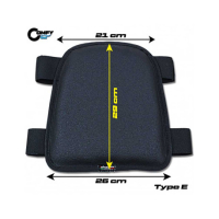 MOUSSE DE SELLE UNIVERSEL TAPPEZZERIA - TAILLE MOUSSE : haut de selle 29 cm, Modèle : STRIPE