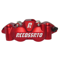 ETRIER MONOBLOC DROIT FORGE ENTRAXE 108 - Version : plaquettes ZXC, Couleur : anodisé or