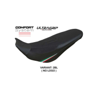 HOUSSE DE SELLE COMPATIBLE DUCATI DESERT X 22/23 MODELE KEREN - Couleur : BLANC, Logo : AVEC LOGO, Type : ULTRAGRIP