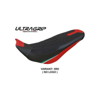 HOUSSE DE SELLE COMPATIBLE DUCATI DESERT X 22/23 MODELE KEREN - Couleur : BLANC, Logo : AVEC LOGO, Type : ULTRAGRIP