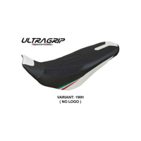 HOUSSE DE SELLE COMPATIBLE DUCATI DESERT X 22/23 MODELE KEREN - Couleur : BLANC, Logo : AVEC LOGO, Type : ULTRAGRIP