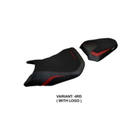 HOUSSE DE SELLE COMPATIBLE HONDA CB 750 HORNET (2023) MODÈLE TOYAMA - Logo : AVEC LOGO, Couleur : ROUGE, Type : STANDARD