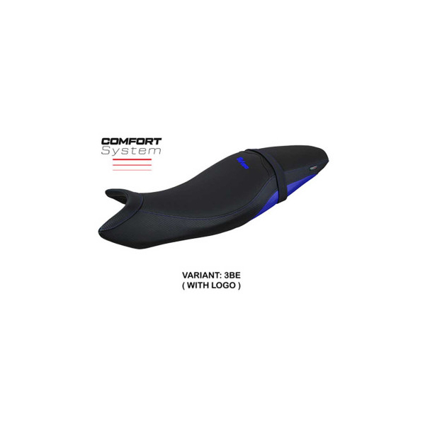 HOUSSE DE SELLE COMPATIBLE SUZUKI SV 650 (16-23) MODÈLE SHIBUYA - Logo : AVEC LOGO, Couleur : NOIR, Type : STANDARD