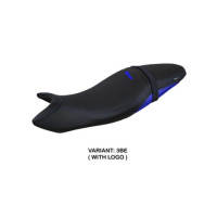 HOUSSE DE SELLE COMPATIBLE SUZUKI SV 650 (16-23) MODÈLE SHIBUYA - Logo : AVEC LOGO, Couleur : NOIR, Type : STANDARD