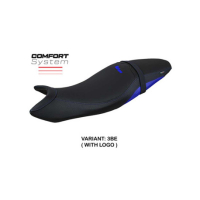 HOUSSE DE SELLE COMPATIBLE SUZUKI SV 650 (16-23) MODÈLE SHIBUYA - Logo : AVEC LOGO, Couleur : BLANC, Type : STANDARD 