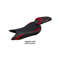 HOUSSE DE SELLE COMPATIBLE TRIUMPH STREET TRIPLE 765 (2023) MODÈLE NORWICH - Logo : AVEC LOGO, Couleur : GRIS GRIS, Type : ULTRAGRIP
