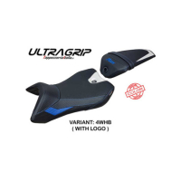 HOUSSE DE SELLE COMPATIBLE YAMAHA R125 (16-18) MODÈLE NASHIK - Logo : AVEC LOGO, Couleur : NOIR, Type : STANDARD