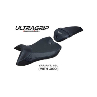 HOUSSE DE SELLE COMPATIBLE YAMAHA R125 (16-18) MODÈLE NASHIK - Logo : AVEC LOGO, Type : ULTRAGRIP, Couleur : BLANC BLEU