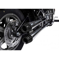 SILENCIEUX ZARD HARLEY DAVIDSON SOFTAIL M8 - Options : noir, Version : racing, Embout : embout inox, Matière : inox