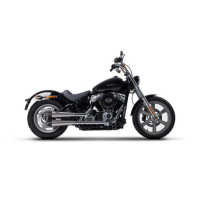SILENCIEUX ZARD HARLEY DAVIDSON SOFTAIL M8 - Options : noir, Version : homologué E5, Embout : embout aluminium, Matière : inox