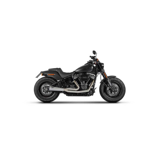 LIGNE COMPLETE ZARD HARLEY DAVIDSON BREAKOUT/FATBOY M8 - Options : noir, Version : homologué, Embout : embout aluminium, Matière : inox