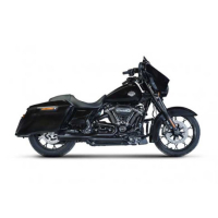 LIGNE COMPLETE ZARD HARLEY DAVIDSON TOURING M8 - Options : noir, Version : homologué, Embout : embout aluminium, Matière : inox