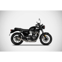 DOUBLE SILENCIEUX ZARD INOX TRIUMPH BONNEVILLE T120 - Options : sans option, Matière : inox, Embout : embout inox, Version : homologué
