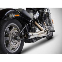 SILENCIEUX ZARD HARLEY DAVIDSON SOFTAIL M8 - Options : poli, Version : homologué, Embout : embout aluminium, Matière : inox 