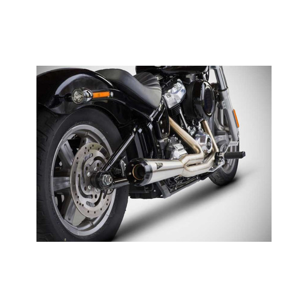 SILENCIEUX ZARD HARLEY DAVIDSON SOFTAIL M8 - Options : poli, Version : homologué, Embout : embout aluminium, Matière : inox