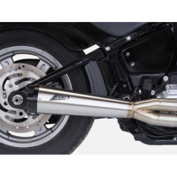 SILENCIEUX ZARD HARLEY DAVIDSON SOFTAIL M8 - Options : poli, Matière : inox, Embout : embout aluminium, Version : homologué