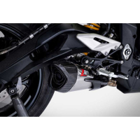LIGNE COMPLETE ZARD TRIUMPH STREET TRIPLE 765 2023 - Version : racing, Options : noir, Matière : titane, Embout : embout carbone