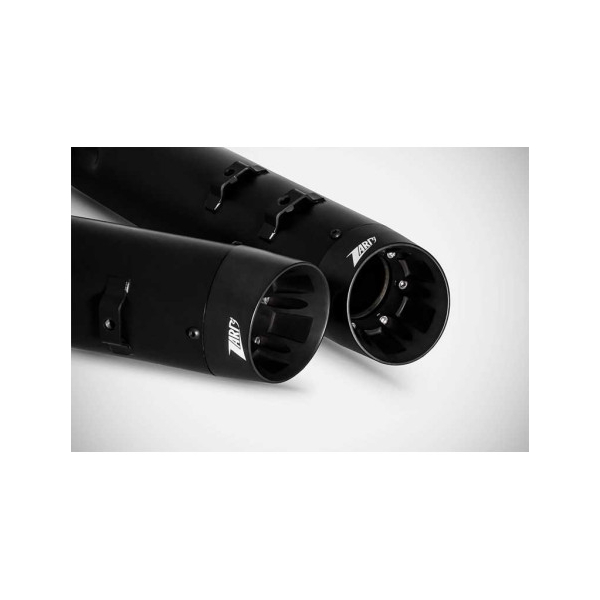 SILENCIEUX ZARD HARLEY DAVIDSON TOURING M8 - Options : noir, Matière : inox, Embout : embout aluminium, Version : homologué