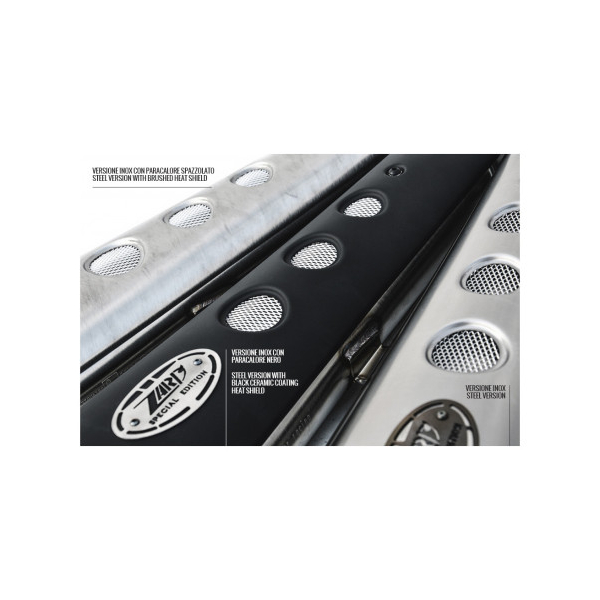 LIGNE COMPLETE ZARD CONIQUE HAUTE TRIUMPH SCRAMBLER 900 - CARBURATOR/INJECTION - Options : sans option, Matière : inox, Embout : embout inox, Version : homologué