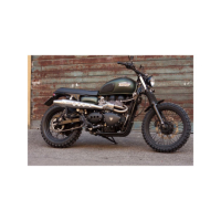 LIGNE COMPLETE ZARD CONIQUE HAUTE TRIUMPH SCRAMBLER 900 - CARBURATOR/INJECTION - Options : sans option, Matière : inox, Embout : embout inox, Version : homologué