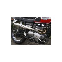 LIGNE COMPLETE ZARD CONIQUE HAUTE TRIUMPH SCRAMBLER 900 - CARBURATOR/INJECTION - Options : sans option, Matière : inox, Embout : embout inox, Version : homologué