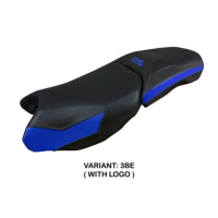 HOUSSE DE SELLE COMPATIBLE BMW R 1250 GS ADVENTURE 19-23 MODÈLE PERTH - Couleur : NOIR, Type : STANDARD, Logo : AVEC LOGO
