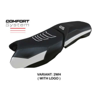 HOUSSE DE SELLE COMPATIBLE BMW R 1250 GS ADVENTURE 19-23 MODÈLE PERTH - Logo : AVEC LOGO, Couleur : NOIR, Type : STANDARD