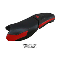 HOUSSE DE SELLE COMPATIBLE BMW R 1250 GS ADVENTURE 19-23 MODÈLE PERTH - Couleur : ROUGE, Type : STANDARD, Logo : AVEC LOGO
