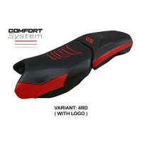 HOUSSE DE SELLE COMPATIBLE BMW R 1250 GS ADVENTURE 19-23 MODÈLE PERTH - Logo : AVEC LOGO, Couleur : ROUGE, Type : STANDARD