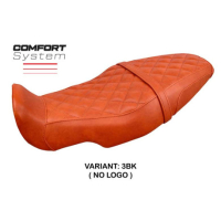 HOUSSE DE SELLE COMPATIBLE BENELLI LEONCINO 800 22-23 MODÈLE CAMBERRA - Logo : AVEC LOGO, Couleur : BRIQUE, Type : STANDARD