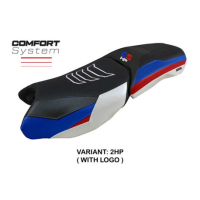 HOUSSE DE SELLE COMPATIBLE BMW R 1250 GS ADVENTURE 19-23 MODÈLE SOHO - Type : STANDARD, Logo : AVEC LOGO, Couleur : COULEUR HP 
