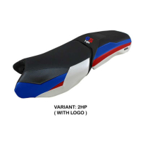 HOUSSE DE SELLE COMPATIBLE BMW R 1250 GS ADVENTURE 19-23 MODÈLE SOHO - Type : STANDARD, Logo : AVEC LOGO, Couleur : COULEUR HP