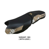 HOUSSE DE SELLE COMPATIBLE BMW R 1250 GS ADVENTURE 19-23 MODÈLE SOHO - Type : STANDARD, Logo : AVEC LOGO, Couleur : COULEUR HP