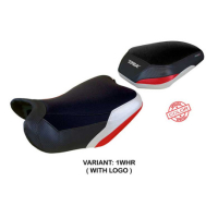 HOUSSE DE SELLE COMPATIBLE BENELLI TRK 702 MODÈLE TAISHA - Type : STANDARD, Logo : AVEC LOGO, Couleur : GRIS JAUNE