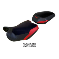 HOUSSE DE SELLE COMPATIBLE BENELLI TRK 702 MODÈLE TAISHA - Logo : AVEC LOGO, Couleur : GRIS JAUNE, Type : STANDARD