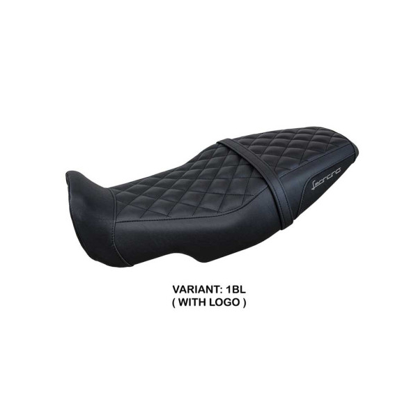 HOUSSE DE SELLE COMPATIBLE BENELLI LEONCINO 800 22-23 MODÈLE SYDNEY - Logo : AVEC LOGO, Couleur : VERT MILITAITE, Type : STANDARD