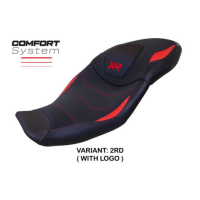 HOUSSE DE SELLE COMPATIBLE BMW S 1000 XR 20-23 MODÈLE DRESDEN - Logo : AVEC LOGO, Couleur : ROUGE, Type : STANDARD