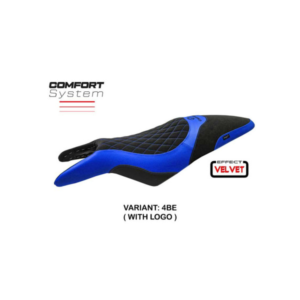 HOUSSE DE SELLE COMPATIBLE CAGIVA RAPTOR 650-1000 00-07 MODÈLE ERACLEA - Couleur : NOIR, Type : STANDARD, Logo : AVEC LOGO