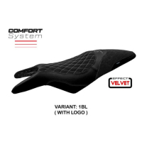HOUSSE DE SELLE COMPATIBLE CAGIVA RAPTOR 650-1000 00-07 MODÈLE ERACLEA - Logo : AVEC LOGO, Couleur : ROUGE, Type : STANDARD
