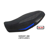 HOUSSE DE SELLE COMPATIBLE DUCATI SCRAMBLER 800 2023 MODÈLE RIMINI - Couleur : ORANGE, Type : STANDARD, Logo : AVEC LOGO