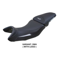 HOUSSE DE SELLE COMPATIBLE HONDA NT 1100 21-23 MODÈLE MIYAGI - Couleur : BLANC, Type : STANDARD, Logo : AVEC LOGO