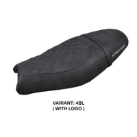 HOUSSE DE SELLE COMPATIBLE TRIUMPH SPEED TWIN 900 19-23 MODÈLE WEMBLEY - Logo : AVEC LOGO, Couleur : CHAMEAU, Type : STANDARD